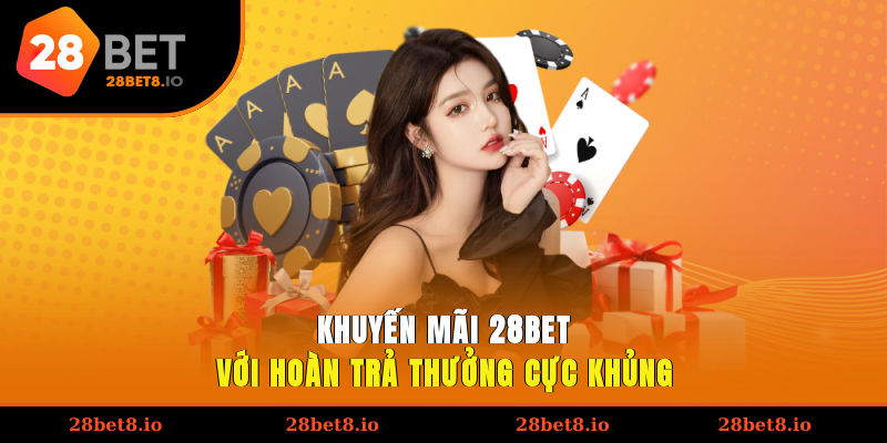 Khuyến mãi 28BET với hoàn trả thưởng cực khủng