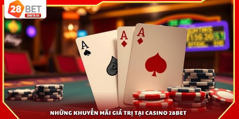 Những khuyến mãi giá trị tại casino 28BET